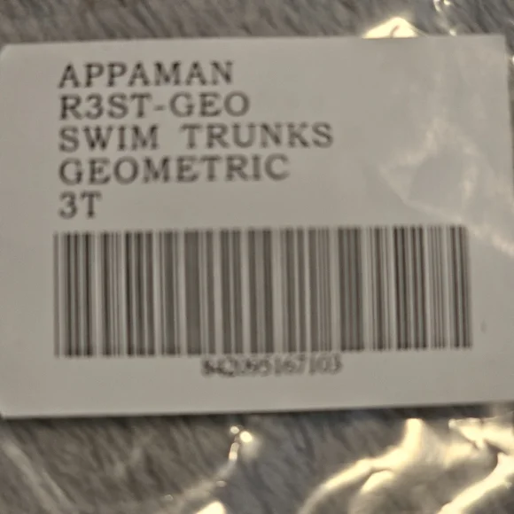 Appaman Swim Trunks Geometric Blue Green Red Yellow Black Toddler Boy's Size 3T